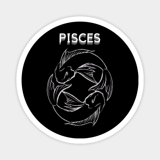 Pisces Zodiac Magnet by MOFF-